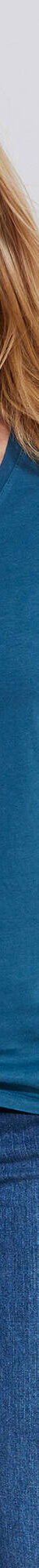 T-shirt col V manches longues (bleu prusse) T-shirt col V manches longues (bleu prusse)